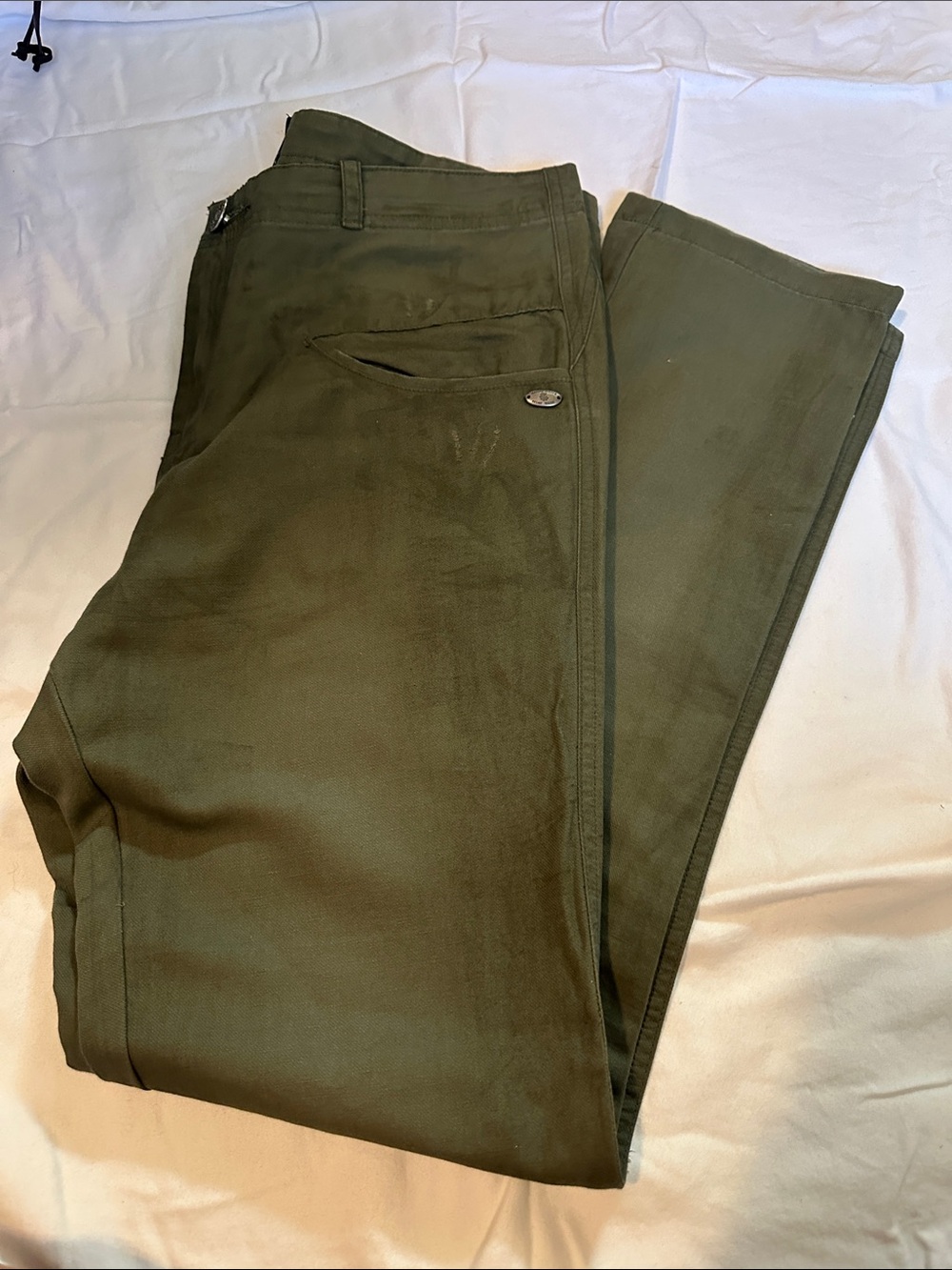 Scotch & Soda Olive Green Skinny Pants